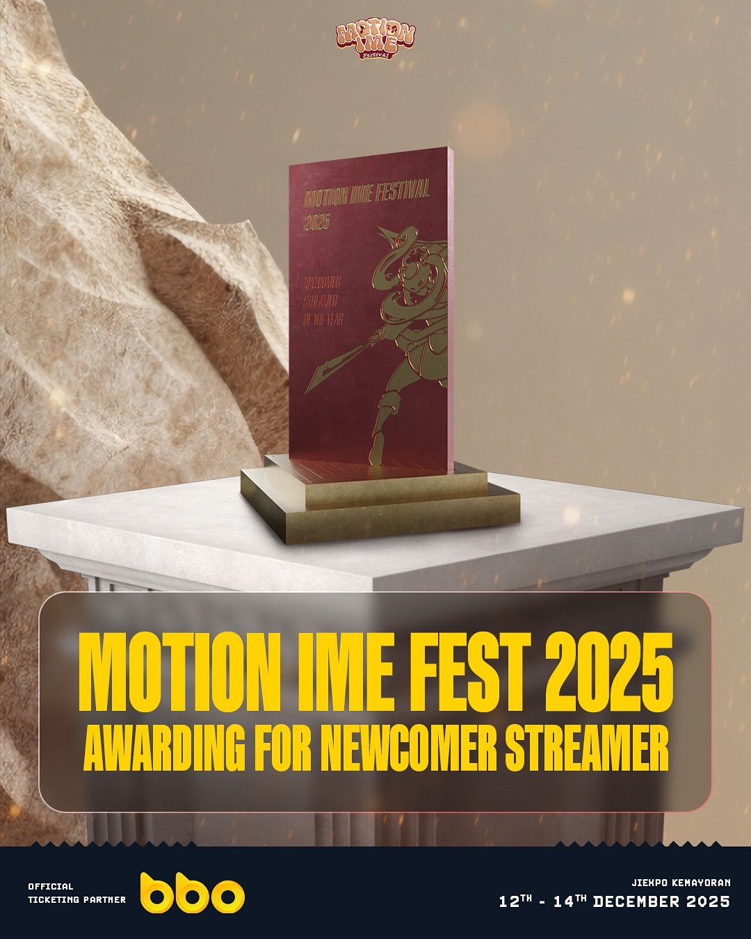 Di Motion Ime Fest 2025 ini, kita bakal ada awarding untuk beberapa kategori loh🤩Kategorinya ad
